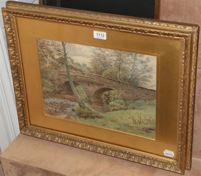 Lot 1112 - English School (19th century) Bridge at Harrogate Signed and dated 1885, inscribed verso,...