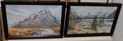 Lot 1117 - E. Charles Simpson, Glen Etive, Scotland, and Allerton by the same hand, signed, watercolour,...