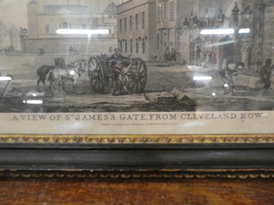 Lot 1135 - After Paul Sandby RA (1731-1809), ''Covent Garden Piazza'', print, together with five further...