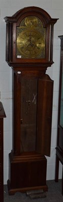 Lot 1259 - An oak eight day longcase clock, arch brass dial Thos Radford, Leeds, strike/silent selection...