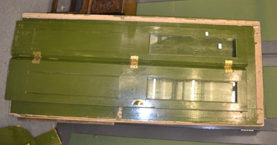 Lot 1263 - A green painted phone box