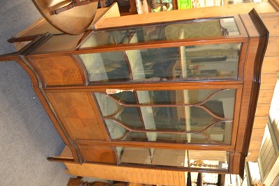 Lot 1280 - An Edwardian inlaid mahogany display cabinet, 120cm by 37cm by 178cm