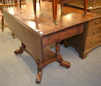 Lot 1304 - George III mahogany Pembroke table, 101cm open, by 110cm by 74cm