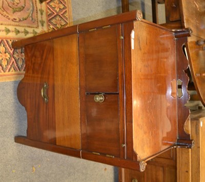 Lot 1311 - A George III mahogany commode (converted)