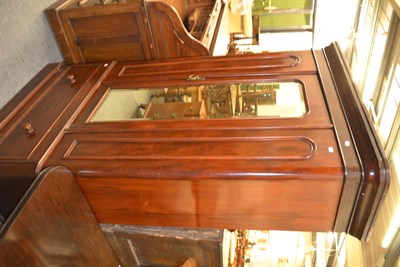 Lot 1338 - A Victorian mahogany single door wardrobe