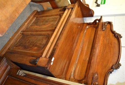 Lot 1351 - A Victorian mahogany chiffonier, the base with a moulded drawer and two cupboard doors