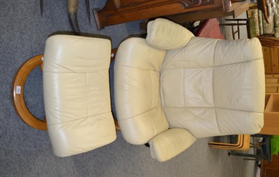 Lot 1363 - Ekornes Stressless easy chair and footstool