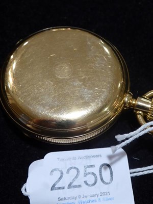 Lot 2250 - A Rare 18 Carat Gold Full Hunter Two-Train Split Seconds Chronograph Pocket Watch with...
