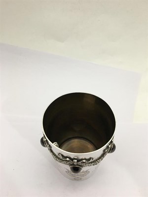 Lot 2298 - A Victorian Scottish Silver, Enamel and Gem-Set Beaker, by James Crichton and Co., Edinburgh, 1885