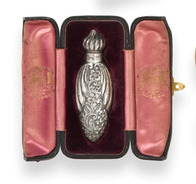 Lot 2326 - A Victorian Silver Scent-Bottle, by Horton and Allday, Birmingham, 1892, Retailed by Elkington...