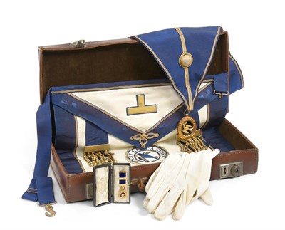 Lot 2333 - The Masonic Regalia of Brother George Colborne Dickinson From the East Lancashire Coronation Lodge