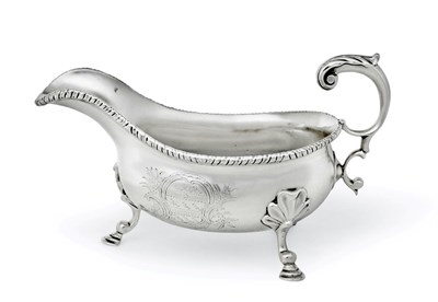 Lot 2335 - A George V Silver Sauceboat, by Vander and Hedges, London, 1911, Retailed by Tessier, 26 New...