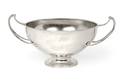 Lot 2343 - A George V Silver Bowl, by Edward Barnard and Sons Ltd., London, 1921, the bowl tapering and on...