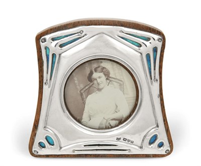 Lot 2345 - An Edward VII Silver and Enamel Photograph-Frame, by James and William Deakin, Chester,...