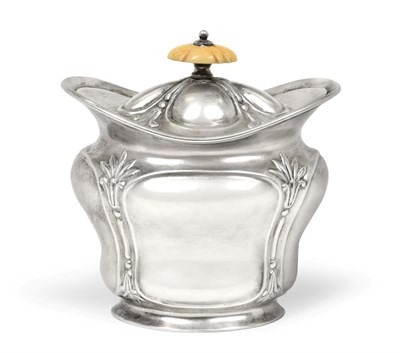 Lot 2365 - An Edward VII Silver Tea-Caddy, by William Wheatcroft Harrison, Sheffield, 1905, fluted...