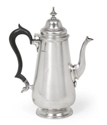 Lot 2372 - A George V Silver Coffee-Pot, by The Goldsmiths and Silversmiths Co. Ltd., Sheffield, 1919, in...