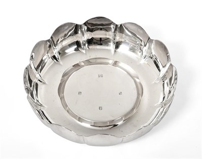 Lot 2380 - An Irish Rosewater-Dish, by Royal Irish Silver Co., Dublin, 1969, shaped circular and with...