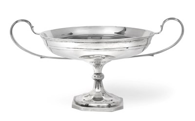 Lot 2384 - A George V Silver Pedestal-Bowl, by Charles Clement Pilling, Sheffield, 1918, the circular bowl...