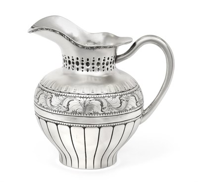 Lot 2399 - A Continental Silver Water-Jug, Stamped '900', Probably Italian 20th Century, baluster, the...