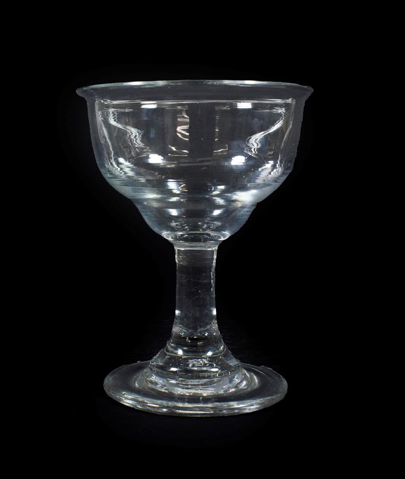 Lot 28 - A Sweetmeat Glass, circa 1750, the double ogee bowl on a plain stem and circular foot, 16cm high