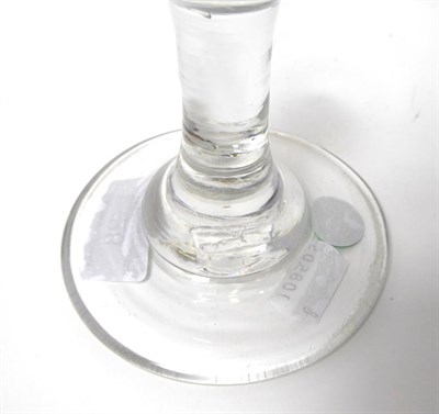 Lot 28 - A Sweetmeat Glass, circa 1750, the double ogee bowl on a plain stem and circular foot, 16cm high