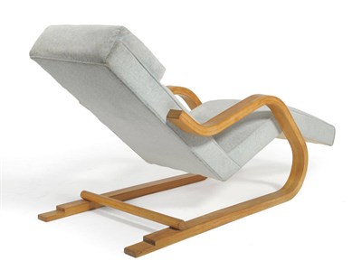 Lot 1735 - A Bent Laminated and Solid Birch Framed Cantilevered Reclining Armchair, Model no.39, by Alvar...