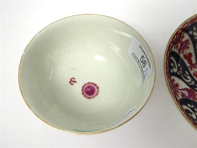 Lot 58 - A Worcester Porcelain Breakfast Tea Bowl and Saucer, circa 1775, painted with the Queen...