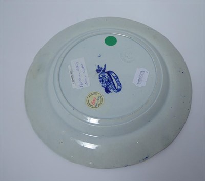 Lot 72 - An Enoch Wood & Sons Pearlware Plate, circa 1830, printed in underglaze with Fonthill Abbey,...
