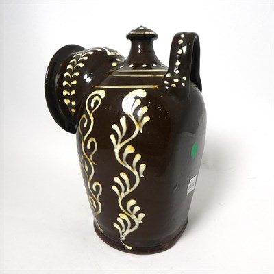 Lot 74 - A Yorkshire Slipware Puzzle Jug, dated 1841, of traditional form with five spouts over a...