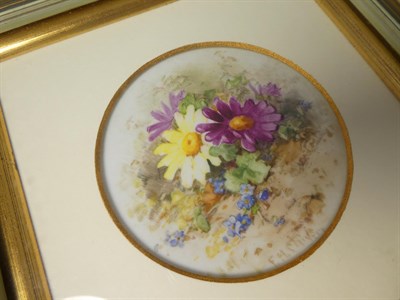 Lot 89 - A Stephenson & Hancock Porcelain Plaque, by Frederick Chivers, circa 1935, of circular form,...