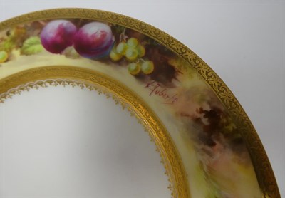 Lot 93 - A Royal Worcester Porcelain Cup and Saucer, by William Ricketts, circa 1919, painted with still...