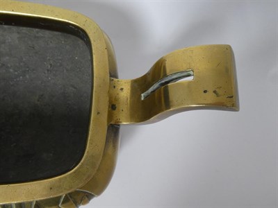 Lot 114 - A Chinese Bronze Censer, Ding, Xuande marks but not of the period, of cushioned rectangular...