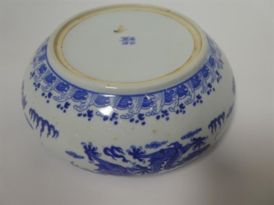 Lot 120 - A Chinese Porcelain Planter, Qianlong reign mark but not of the period, of cushioned circular form