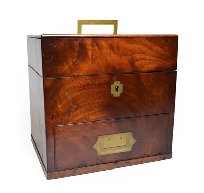 Lot 193 - An Apothecary's Mahogany Travelling Box, mid 19th century, of rectangular form, with hinged...