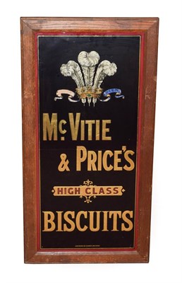 Lot 233 - A McVitie & Price's High Class Biscuits Advertising Mirror, early 20th century, decorated with...