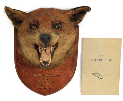 Lot 238 - Taxidermy: Red Fox Mask (Vulpes vulpes), circa 1938, by Army & Navy Stores, Naturalist Dept,...