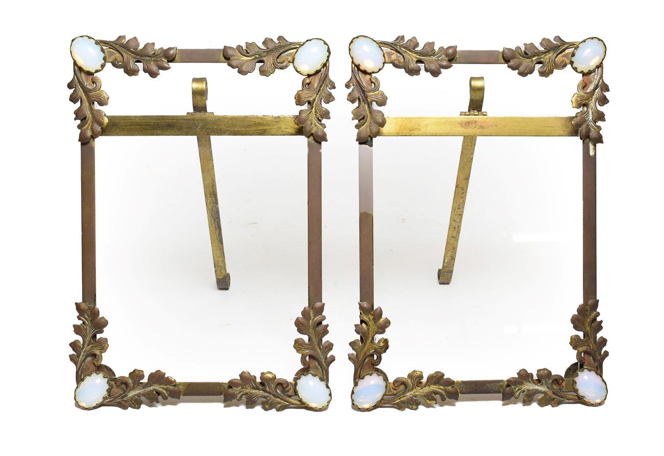 Lot 275 A Pair of Victorian Gilt Metal EaselBack