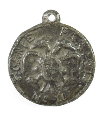 Lot 292 - Cumrie, a beggar's badge, of circular form, inscribed CUMRIE PARISH about a double-headed eagle...
