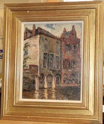 Lot 388 - Alexander Jamieson (1873-1937) Scottish Bruges Signed, inscribed and dated 1933 verso, oil on...