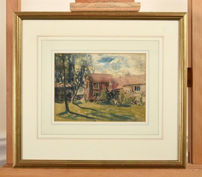 Lot 391 - Alexander Jamieson (1873-1937) Scottish View of the studio  Oil on panel, together with a...