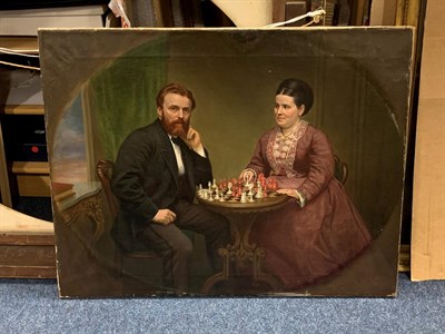 Lot 418 - Edmund Swift Jnr. (19th century)  Portrait of Joseph Carus White and his wife Maria Harriet...