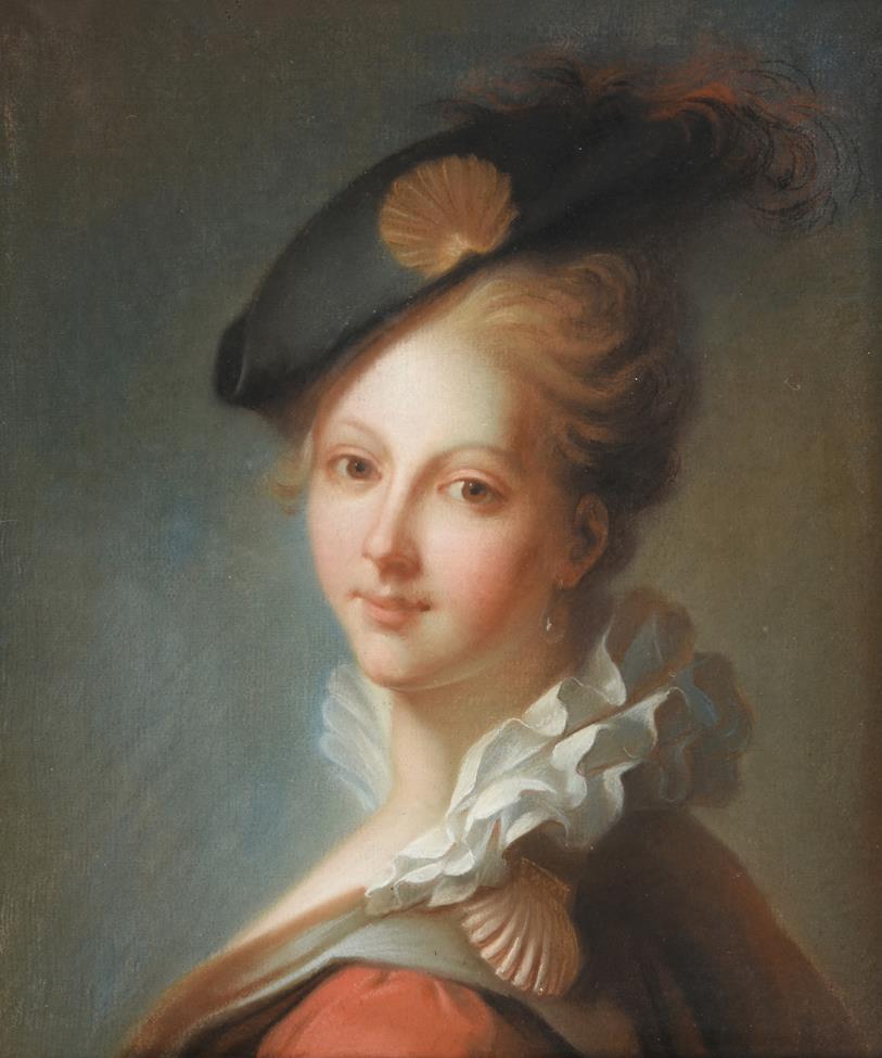Lot 426 - Follower of Rosalba Carriera (1673-1757) Italian  Portrait of a fashionable young lady wearing...