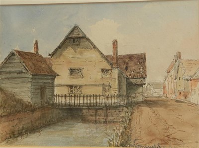 Lot 434 - British School (19th century)  ''High Bridge - Lincoln'' Inscribed, dated '13 Aug 1874' pencil...