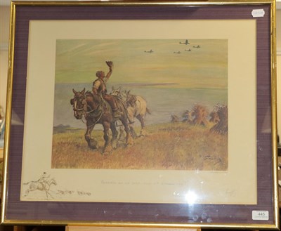 Lot 445 - Charles Johnson Payne ''Snaffles'' (1884-1967) ''Forrard on me lads and hit 'em 'ard'' Signed...