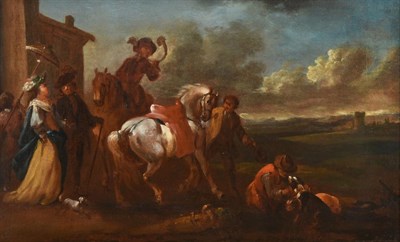 Lot 457 - Manner of Philips Wouwerman 1619-1668) Dutch Departing for a day's hunting A successful chase...
