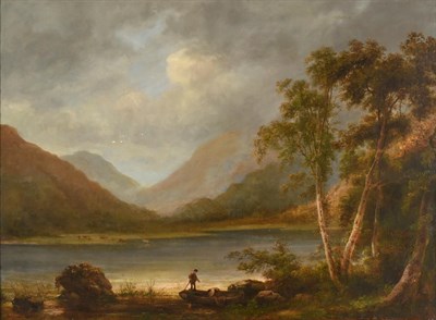 Lot 458 - Follower of Anthony Vandyke Copley Fielding (1787-1855) ''Loch Lomond'' Oil on canvas, 70cm by 95cm