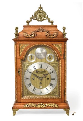 Lot 477A - A Vienna Oak Quarter Striking Table Clock, signed Rubertus, Potsch, Wienn, late 18th/early 19th...