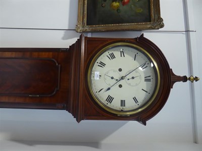 Lot 490 - A Mahogany Eight Day Longcase Clock, signed W.Young, Dundee, circa 1820, arched pediment,...