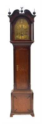Lot 496A - An Oak Thirty Hour Longcase Clock, signed Robt Thornton, late 18th century and later, swan neck...