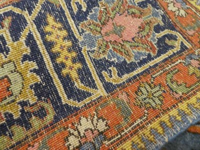 Lot 547 - Good Tabriz Carpet North West Iran, circa 1950 The aquamarine field of angular vines and...